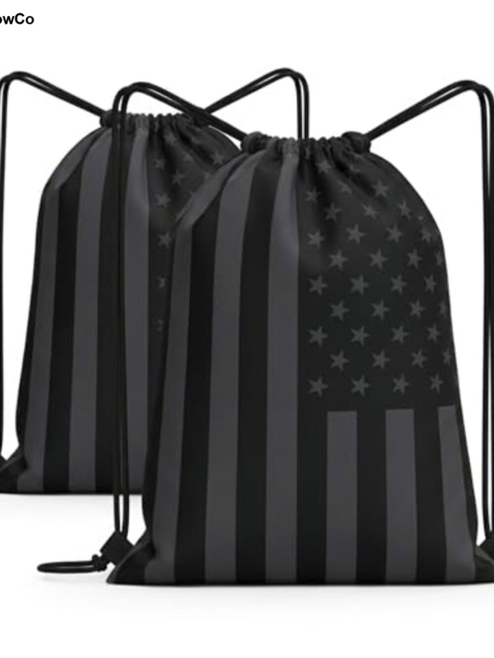 2 Pack Drawstring Backpack Nylon Lightweight Cinch Sackpack Gym Travel